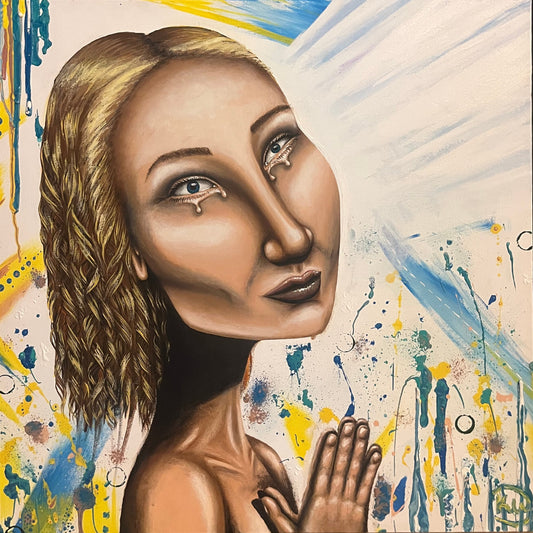"Broken Promises"- Original Acrylic on Canvas 24"x24"