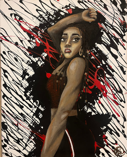 "Chocolate Kisses"- Original Acrylic on Canvas 16"x20"